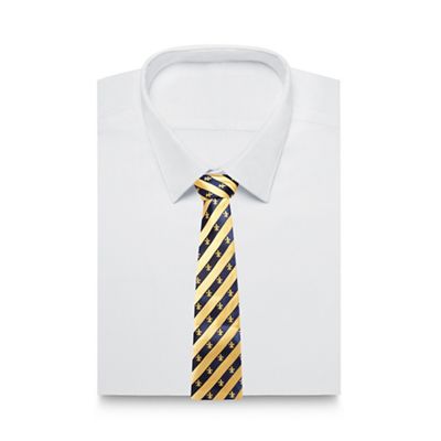 Osborne - Yellow striped silk tie