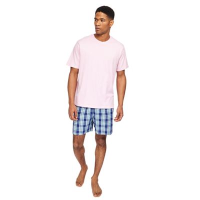 Maine New England - Pink checked pyjama set