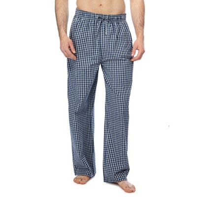Mantaray - 2 pack blue checked pyjama bottoms