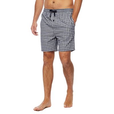 Hammond & Co. by Patrick Grant - Navy checked pyjama shorts