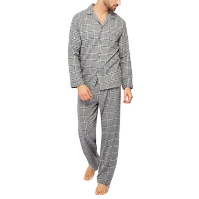 Lounge & Sleep - Grey checked pyjama set