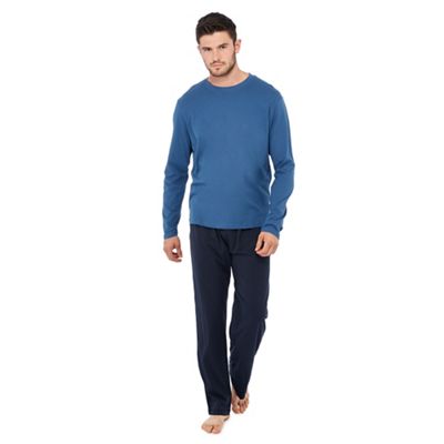 Lounge & Sleep - Blue jersey pyjama set