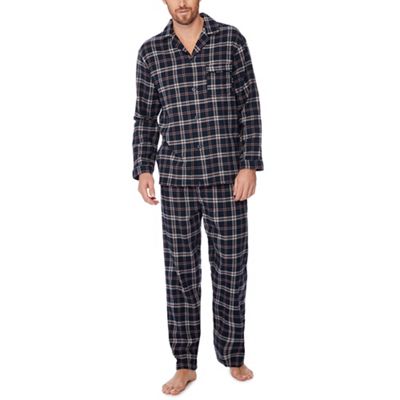 Lounge & Sleep - Navy checked pyjama set