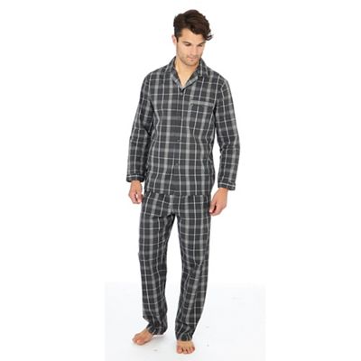 Maine New England - Big and tall grey checked pyjama set