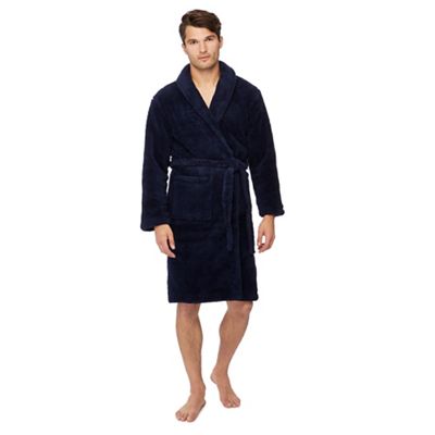 Mantaray - Navy fleece dressing gown