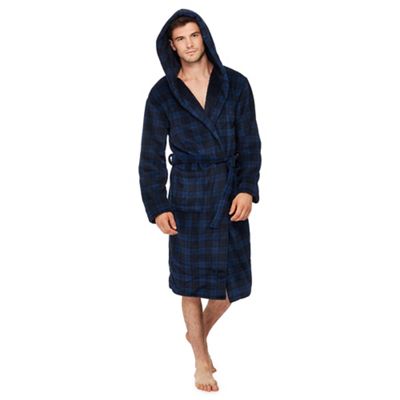 Mantaray - Navy checked dressing gown