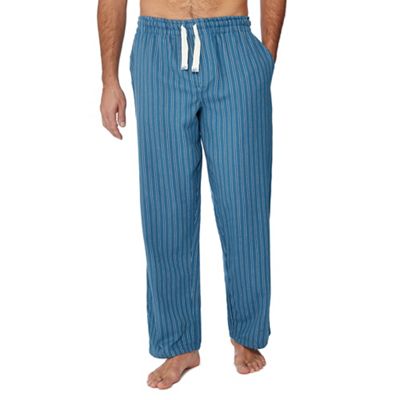Mantaray - Blue stripe print pyjama bottoms