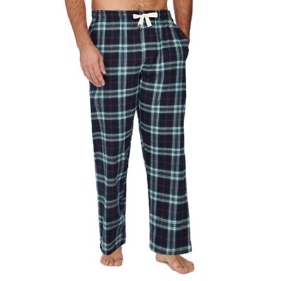 Mantaray - Green checked print pyjama bottoms