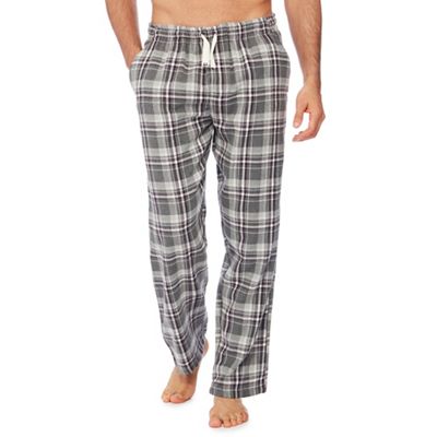 Mantaray - Grey check print pyjama bottoms
