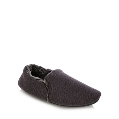 Mantaray - Grey knitted carpet slippers
