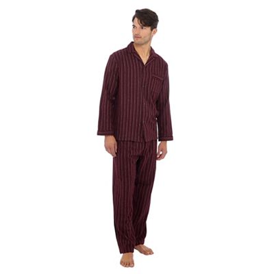 Maine New England - Dark red striped pyjama set