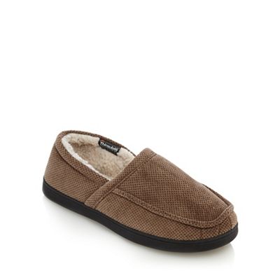 Maine New England - Beige insulated slippers