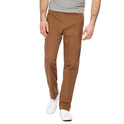 Red Herring - Dark tan straight leg chinos