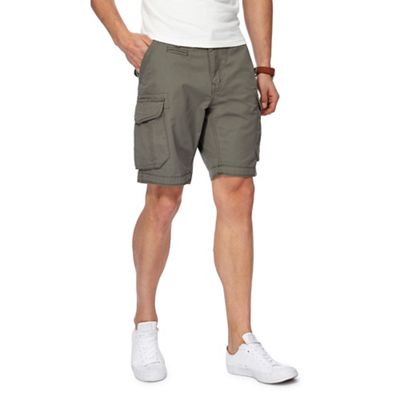 Red Herring - Big and tall khaki cargo shorts