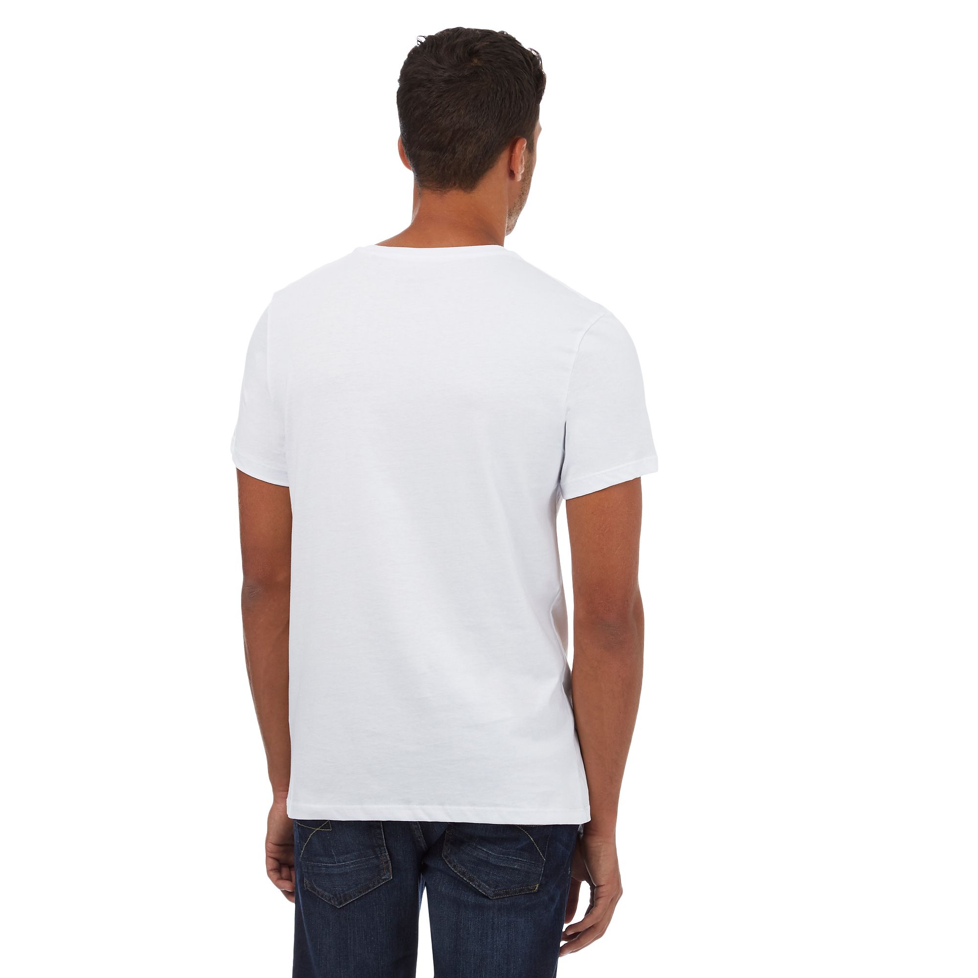 Red Herring Mens White Meerkat Print T-Shirt From Debenhams | eBay