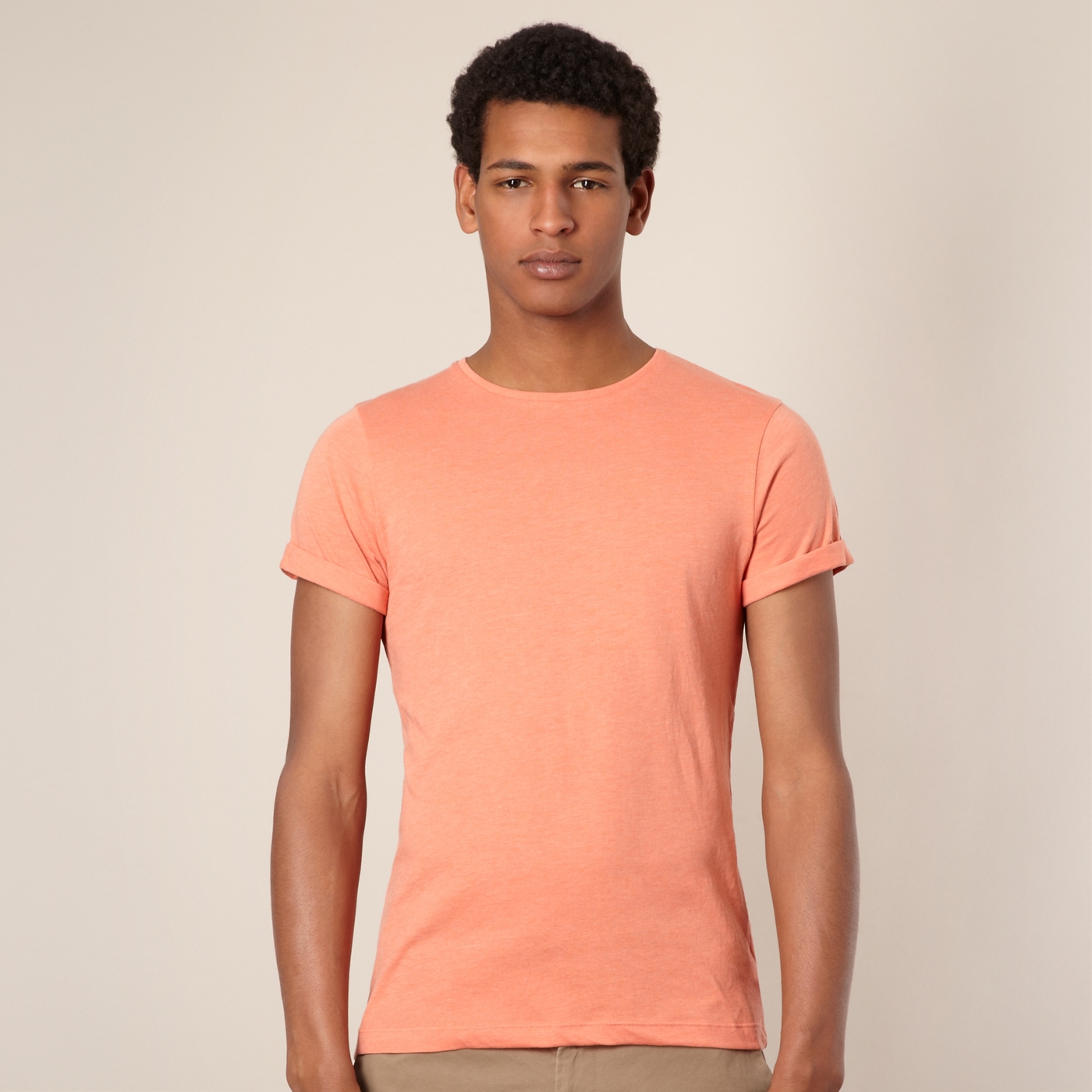 Red Herring Orange roll sleeve t shirt
