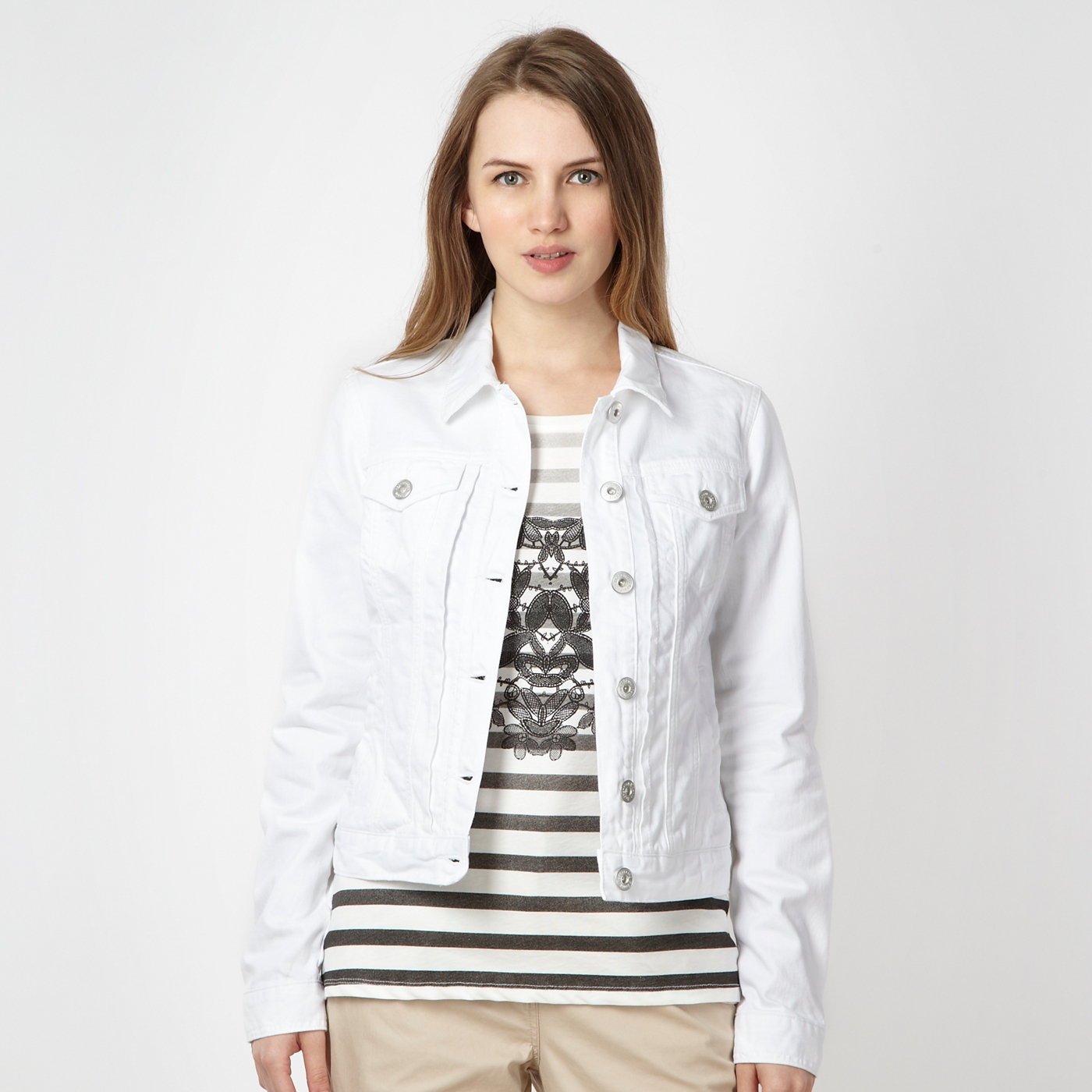 Red Herring White denim jacket