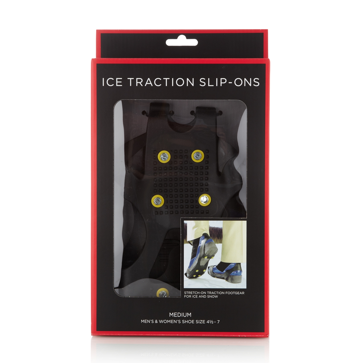 Ice traction slip ons