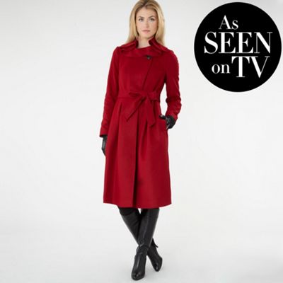 Betty Jackson black red coat £140 click to visit debenhams.com