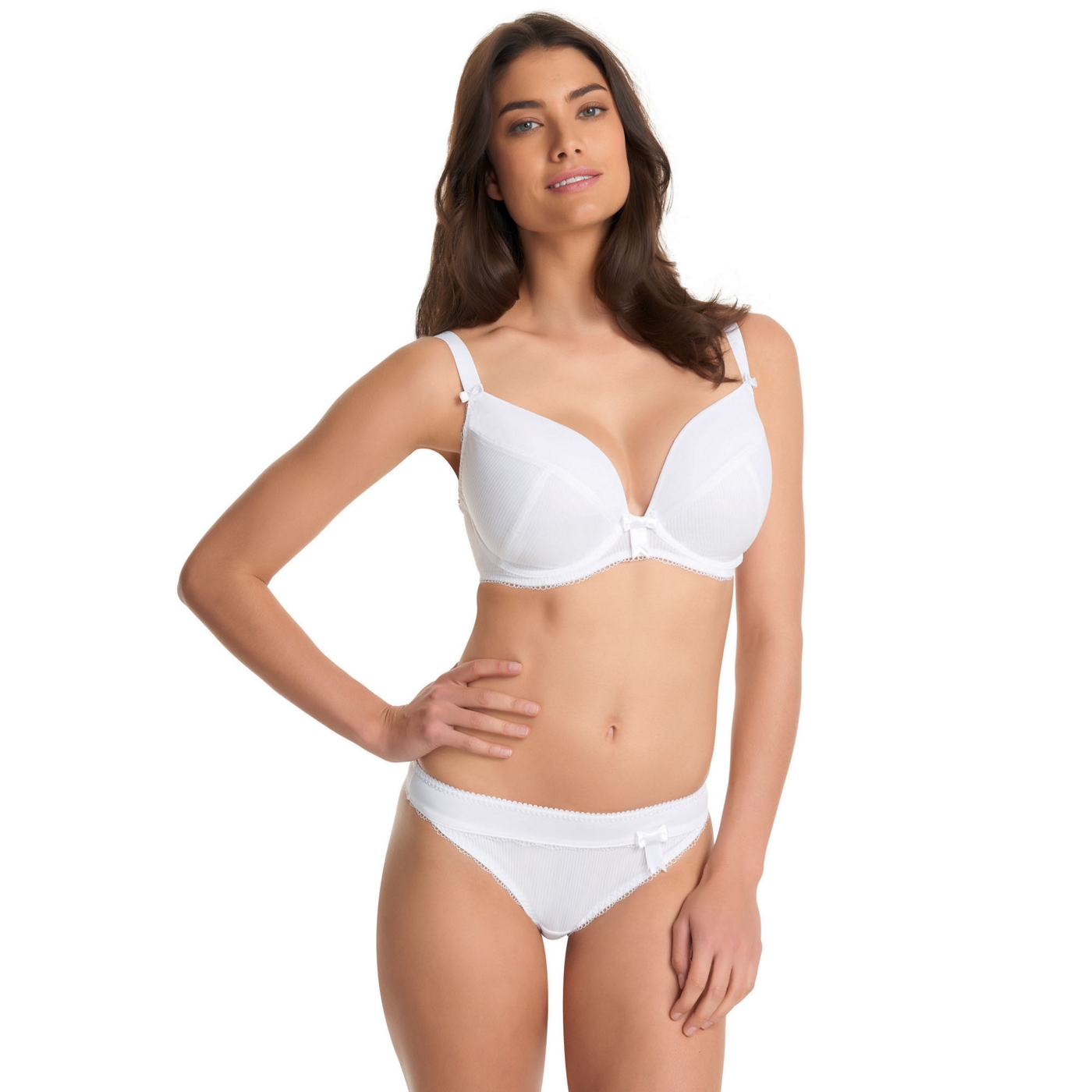 Freya White fuller bust Lauren balcony bra