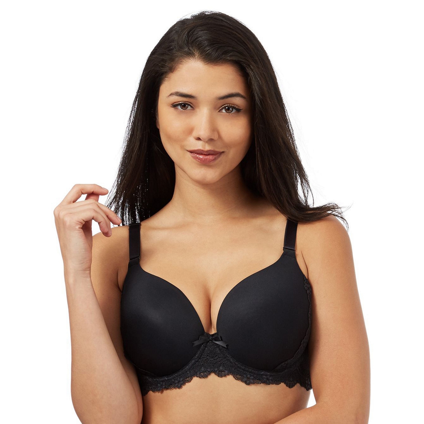 Gorgeous Black D G cup smoothing t shirt bra