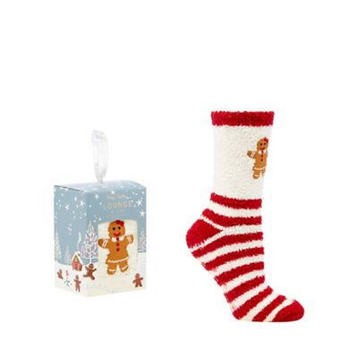 Lounge & Sleep - Brown gingerbread socks