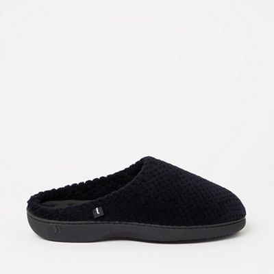 black mule slippers women's