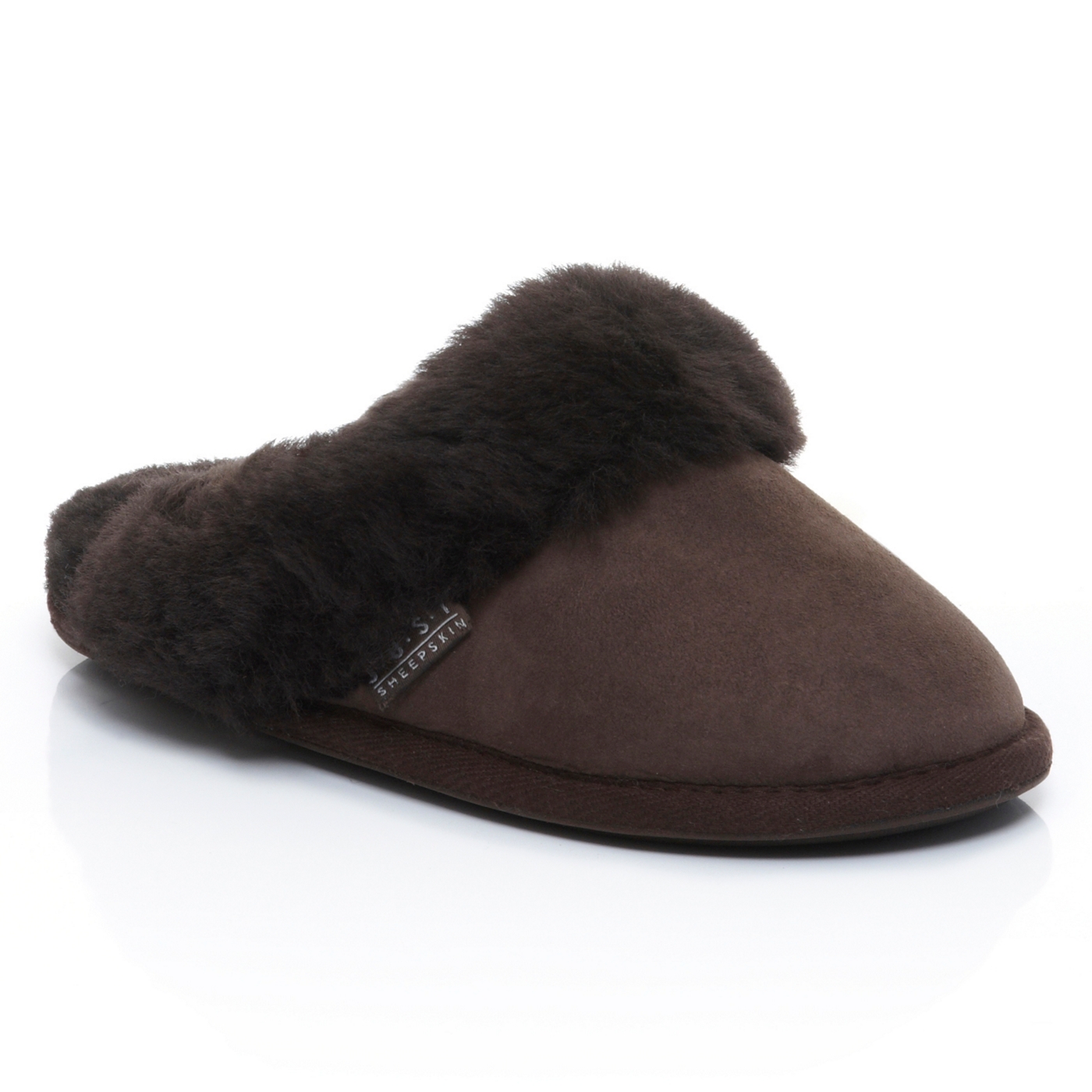 Just Sheepskin Dark brown Duchess sheepskin slippers