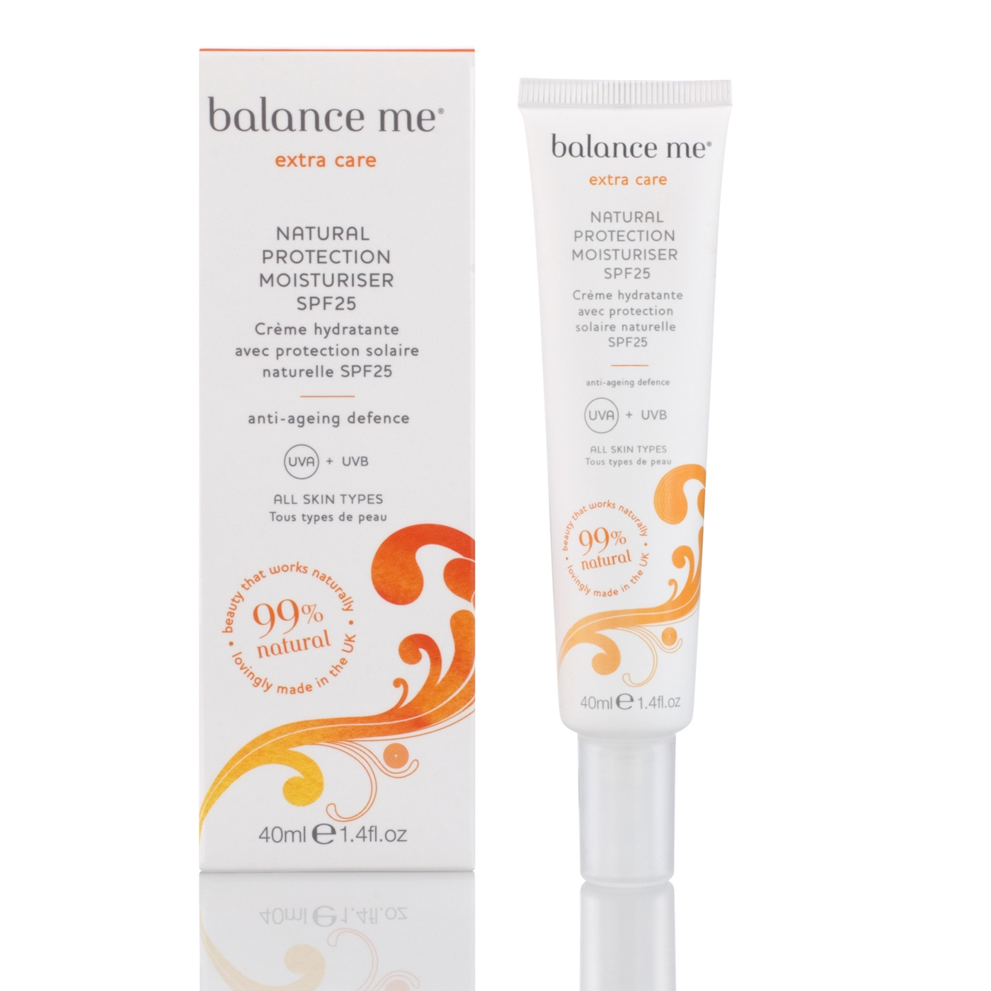 balance me Natural protection moisturiser SPF 25 40ml