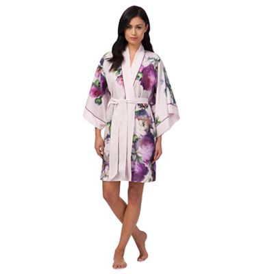 B by Ted Baker Light pink 'Sunlit Floral' print kimono | Debenhams