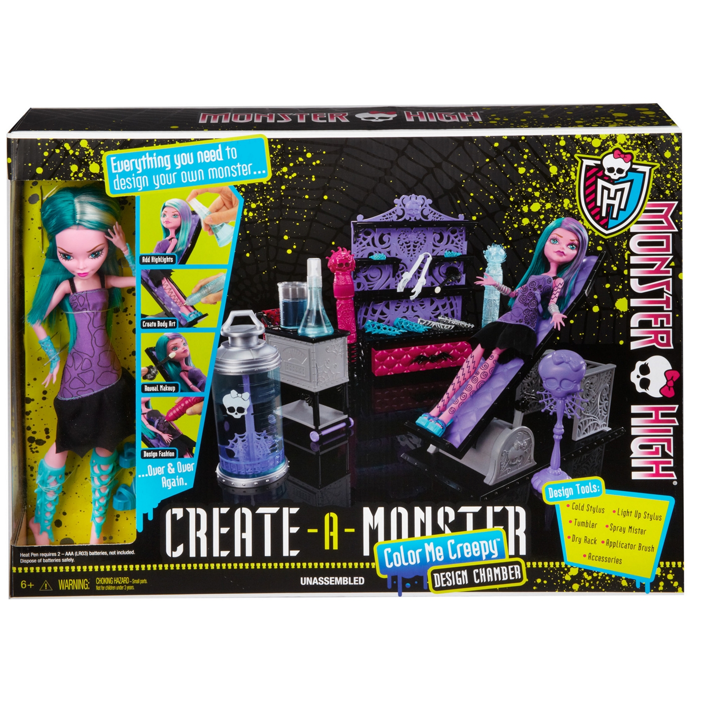 Monster High Monster High Create A Monster Colour Me Creepy Design Chamber