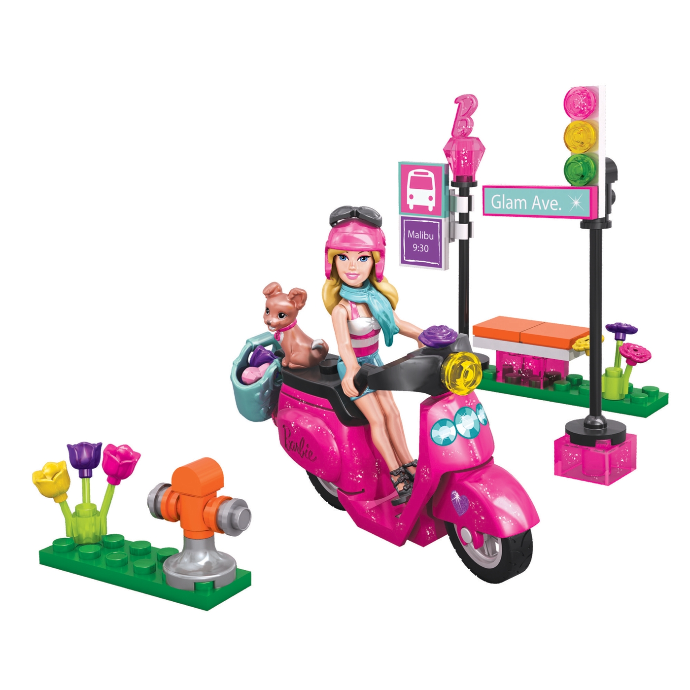 Barbie Barbie Megabloks Build & Style Glam Scooter