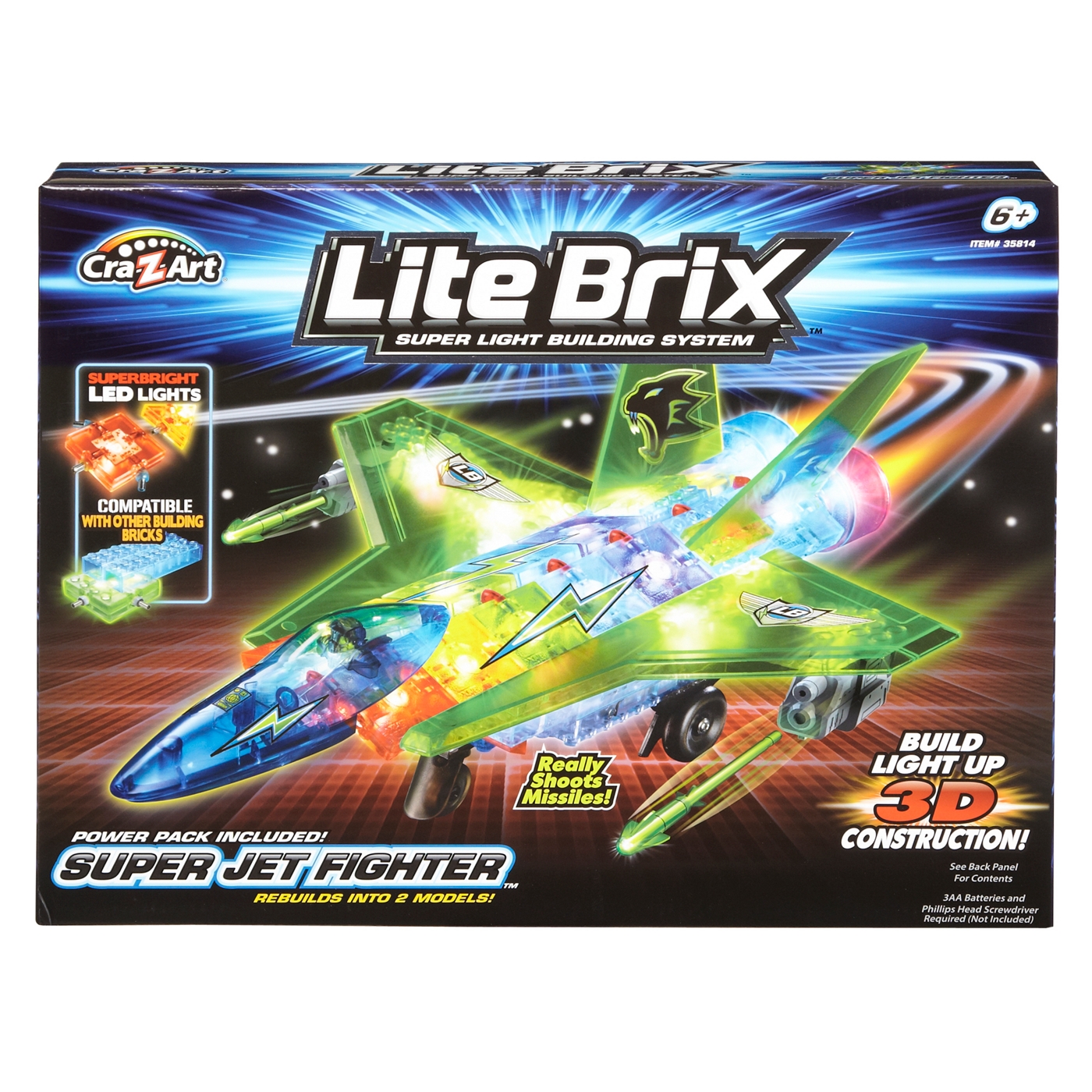 Lite Brix Lite Brix Super Jet Fighter