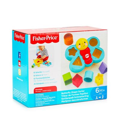 Sale Toys Debenhams - fisher price butterfly shape sorter