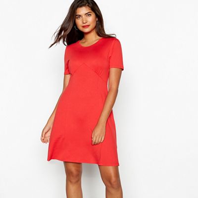 Red Herring - Red jersey tea dress