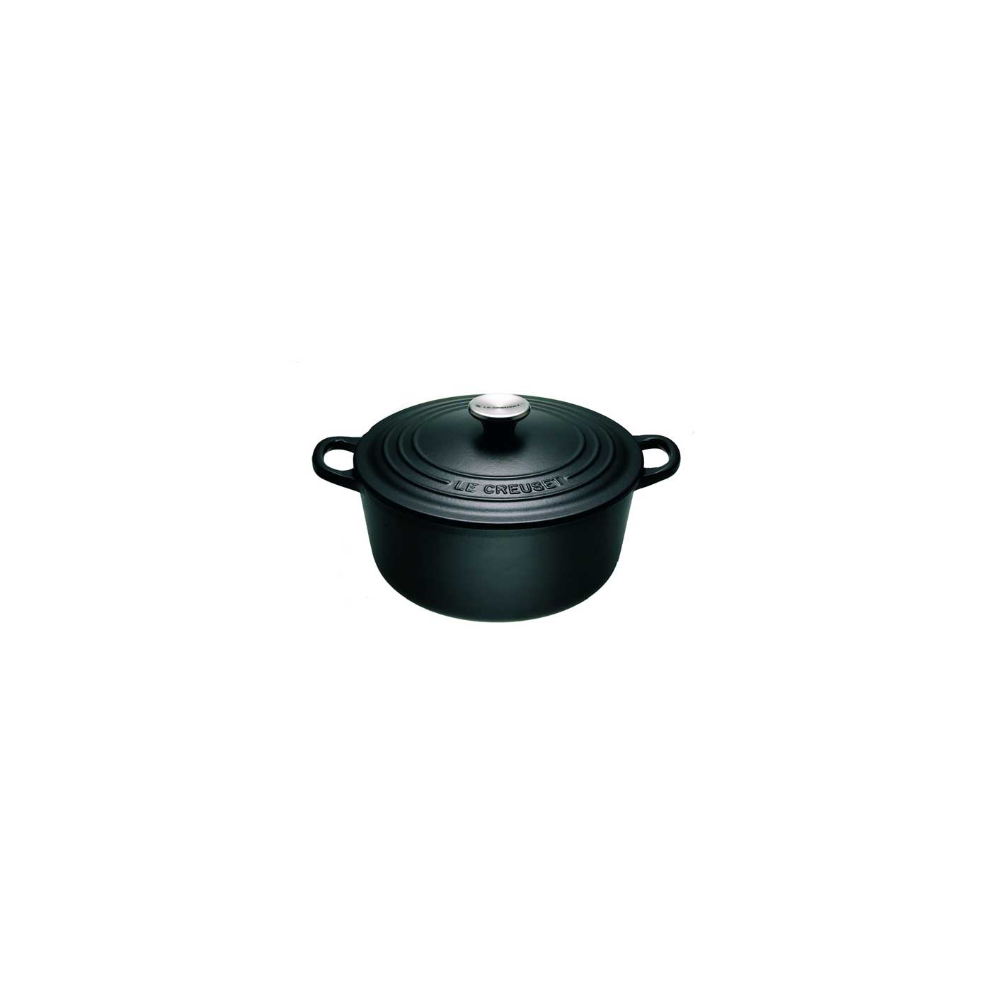 Le Creuset Le Creuset cast iron 24cm Satin Black round casserole dish