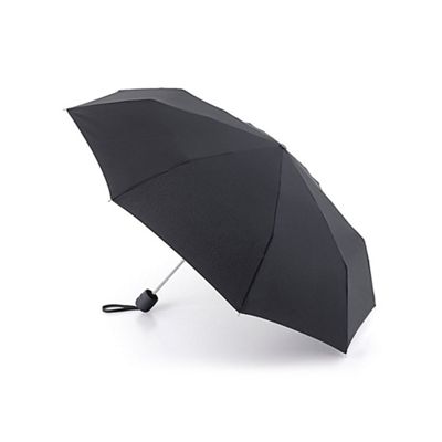 Fulton - Black umbrella with carry strap