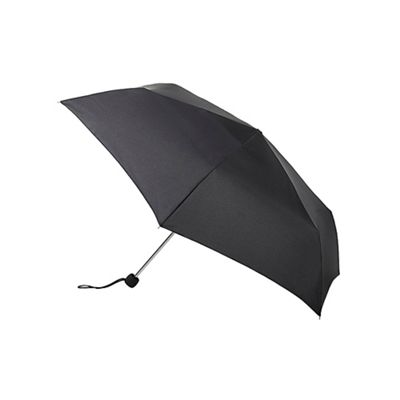 Fulton - Black umbrella with elastic carry strap