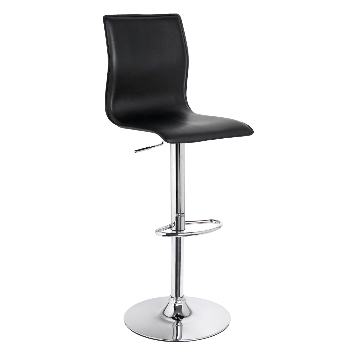 Black Midnight gas lift barstool