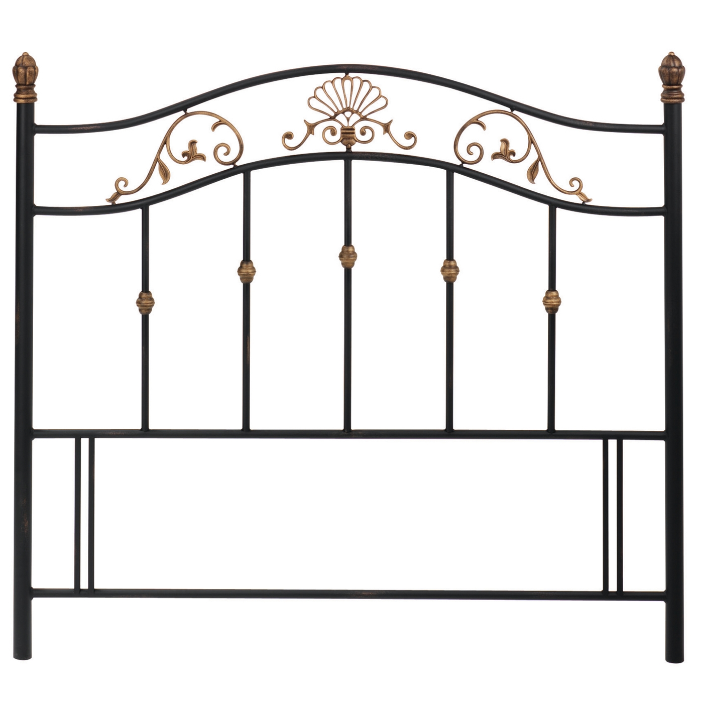 Black angelica antique gold headboard