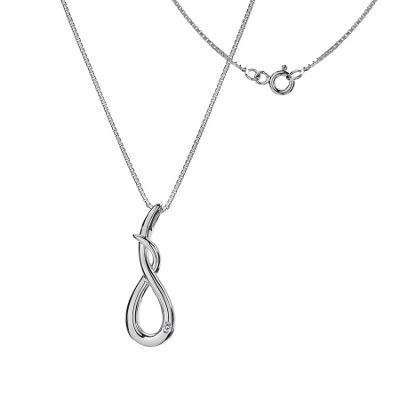 Hot Diamonds Silver 'go with the flow' pendant necklace | Debenhams