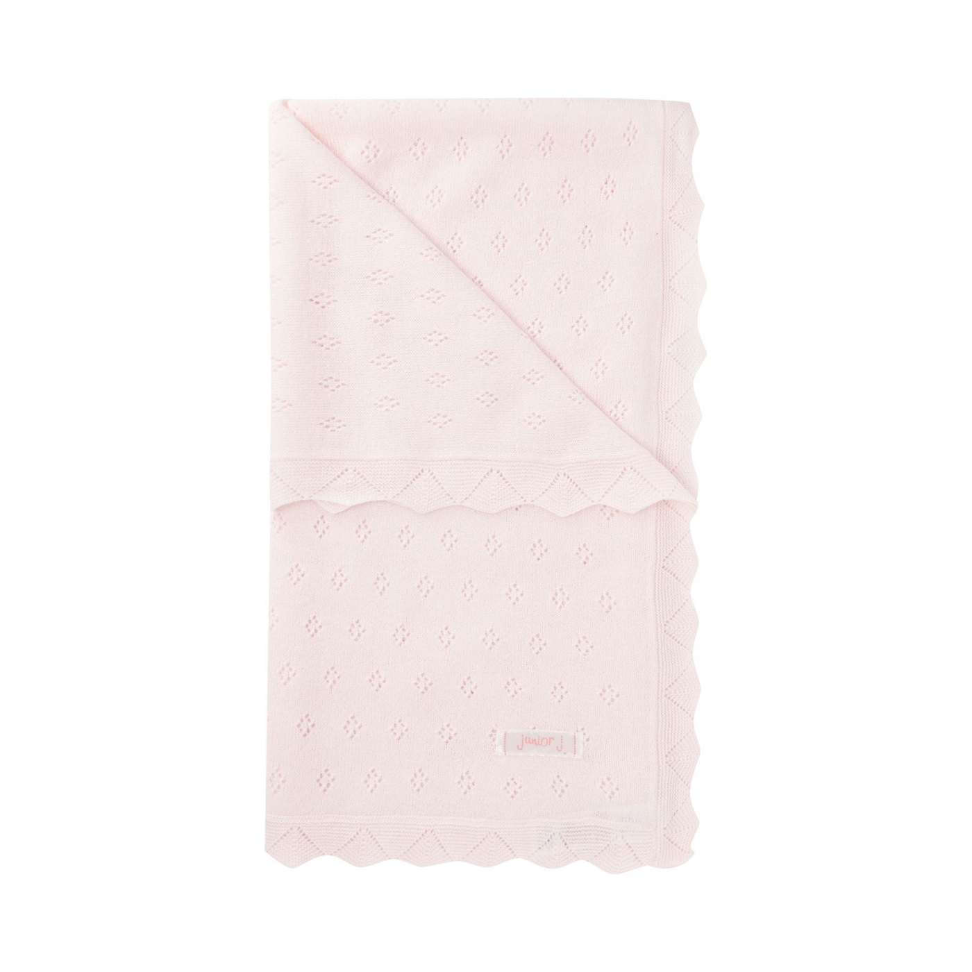 J by Jasper Conran Designer Babies pale pink knitted blanket