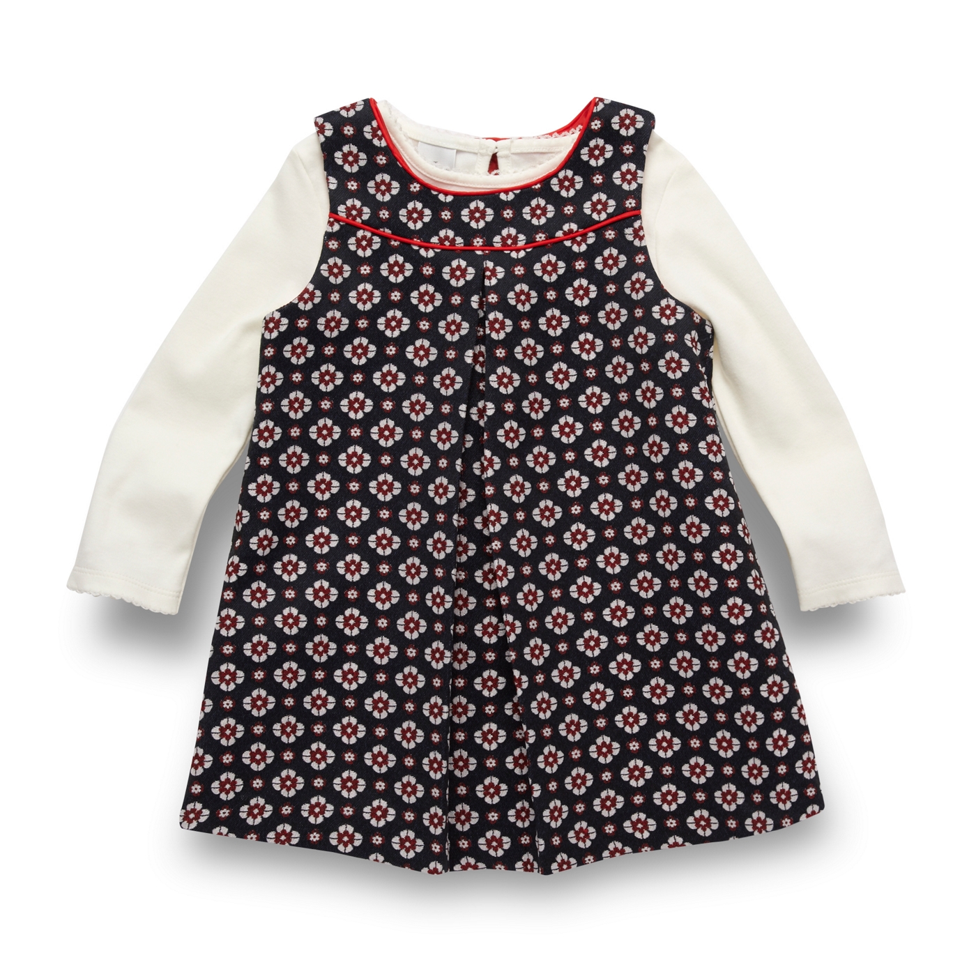 J by Jasper Conran Designer babies jacquard pinafore and top set