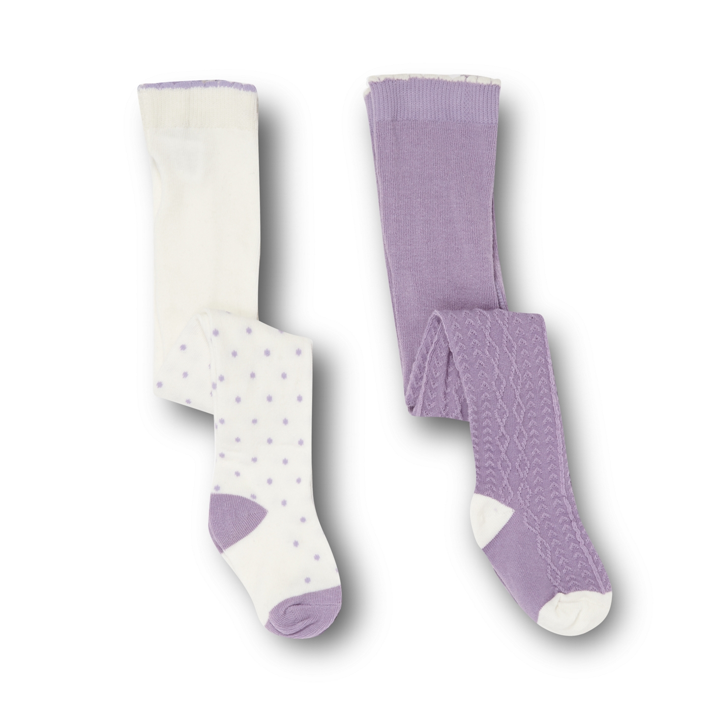 RJR.John Rocha Designer babies pack of two lilac tights