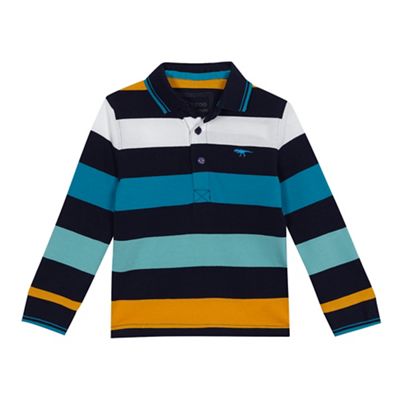 bluezoo - 'Boys' multi-coloured striped polo shirt