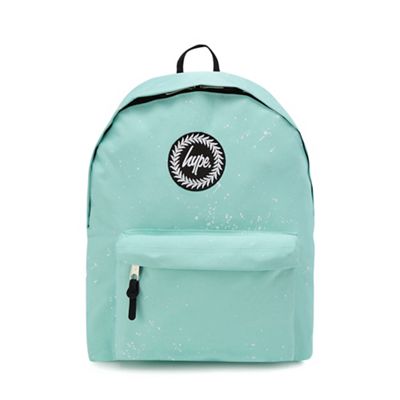 Hype - Light green speckle print embroidered logo backpack