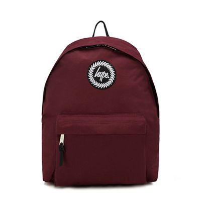 Hype - Dark red embroidered logo backpack