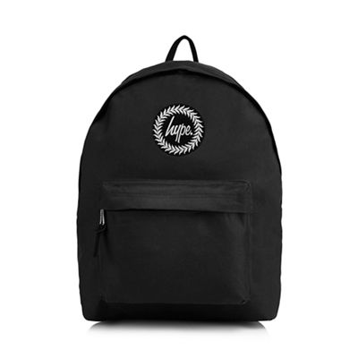 Hype - Black embroidered logo backpack