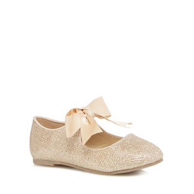RJR.John Rocha - Girls' gold glitter pumps