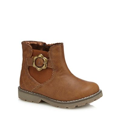 bluezoo - Girls' brown biker boots